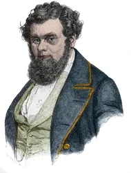 Portret van Robert Blum (1807-1848), een Duitse politicus, journalist, uitgever en dichter