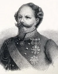 Portret van Victor Emmanuel II van Savoye, in het Italiaans Vittorio Emanuele II di Savoia