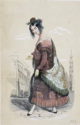 Portret van een zigeuner uit Sevilla