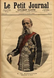 Portret van baron von Mohrenheim, Russisch ambassadeur in Frankrijk van 1884 tot 1898. Gravure in ‘Le Petit Journal’, 4/06/1892. Collectie Selva.