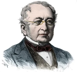 Portret van kanselier Prins Alexander Mikhailovich Gorchakov (Alexander Gorchakov) (1798-1883) - Gravure uit 1868