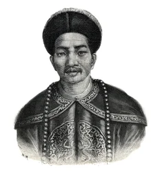 Portret van de keizer van Japan, Mutsuhito (Meiji Tenno)