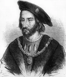 Portret van de Franse admiraal Bonnivet en opperbevelhebber van het leger van Frans I