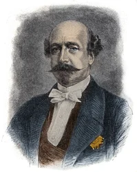 Portret van de Franse financier en politicus Charles de Morny, graaf van Morny (of hertog) (1811-1865) halfbroer van Napoleon III