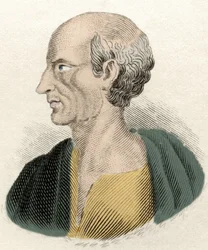 Portret van de Griekse filosoof Antisthenes (444-365 v.Chr.)