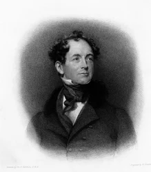 Portret van de Ierse dichter Thomas Moore