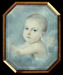 Portret van de koning van Rome als baby, zoon van keizer Napoleon I en toekomstige Napoleon II