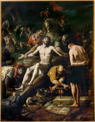De kruisiging voorbereiden