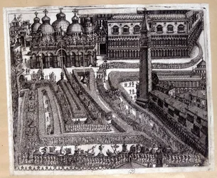 Processie in Venetië in de 17e eeuw