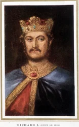 Richard I Leeuwenhart - van een gravure door het British Museum