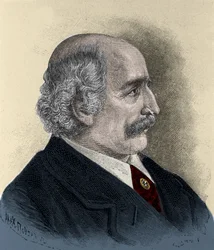 Risorgimento: portret van de patriot, filosoof, politiek denker Carlo Cattaneo (1801-1869) gravure uit de 19e eeuw