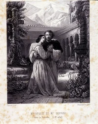 Rosina Stoltz en Gilbert Duprez in Act IV van 