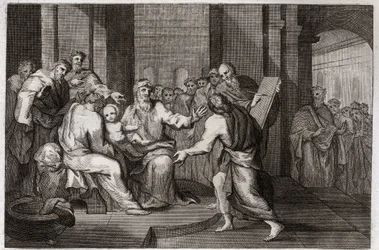 Royaumont Bijbel, Nieuwe Testament: Besnijdenis van Jezus Christus. Illustratie uit 1811.