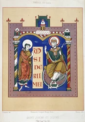 Sint Hiëronymus en Sint Desire - gebaseerd op een 12e-eeuws Frans document