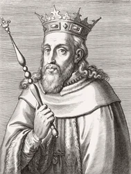 Sancho II, Koning van Portugal. Portret.