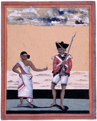 Sepoy van de Madras Native Infantry en zijn vrouw