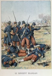 Sergeant Blandan stierf tijdens de verovering van Algerije in 1842 - in 