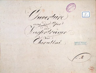 Bladmuziek van De twee dagen (ouverture), opera van Luigi Cherubini