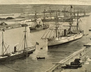 Suezkanaal, Port-Said, Egypte