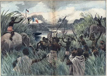 In bezit nemen van het Tsjaadmeer (Afrika)