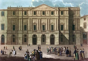 Teatro alla Scala in Milaan in Italië in de 19e eeuw