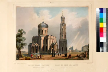 De kerk van alle heiligen in Moskou
