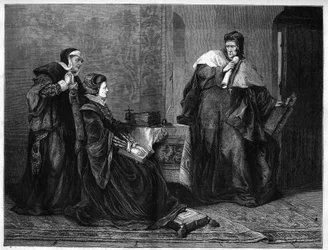 De Gardiner Eveque presenteert Lady Jeanne Grey