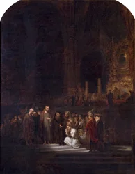De vrouw betrapt op overspel (naar Rembrandt)