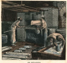 De bakkers. Illustratie uit de 19e eeuw, Bianchetti collectie