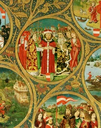 De stamboom van de Babenbergse markgraven en hertogen, eerste heersers van "Ostarrichi ".