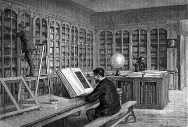 De bibliotheek van de École Normale Supérieure de la rue d