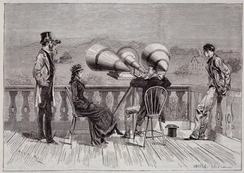 De megafoon door Thomas Edison - in "La Nature" 1878