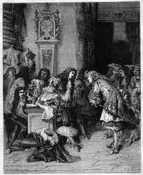 De toneelschrijver Molière (Jean-Baptiste Poquelin)