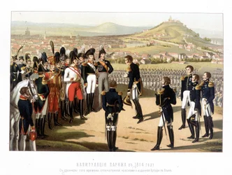 De overgave van Parijs: Russisch leger in Parijs