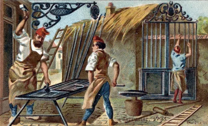 Het beroep van slotenmaker in 1793.