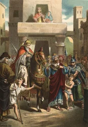 De triomf van Mardochee (of Mordekhai of Mordecai), bijbelse figuur (5e eeuw v.Chr.). In 