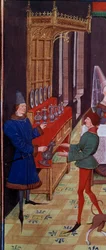 Het huwelijksbanket van Clarisse, dochter van koning Yvon van Gascogne en Renaud (detail)