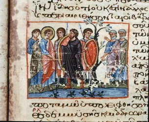 De plagen van Egypte: de invasie van de Kikkers Miniatuur uit 