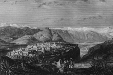 Uitzicht op Constantine in de 19e eeuw, in 