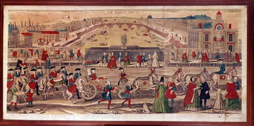 Uitzicht op de Pont-Neuf in Parijs