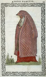 Vrouw van Baionne (Bayonne?) - in "Habits et effigies" door Jean Sulperius