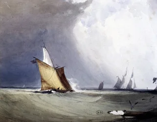 Jachten op zee, eind 19e eeuw