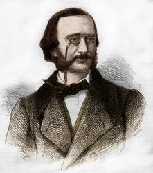 Portret van Jacques Offenbach (1819-1880), Duitse componist, genaturaliseerd Frans.