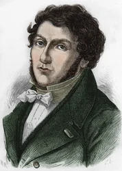 Portret van Jean François Champollion, genaamd Champollion de Jonge, Franse egyptoloog (1790 tot 1832).