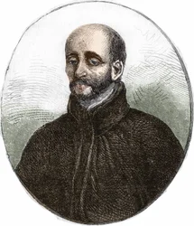 Portret van Sint Ignatius van Loyola (1491-1556), oprichter van de Sociëteit van Jezus