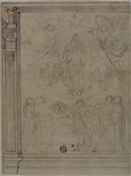 Maria Hemelvaart (recto); Schetsen van Architecturale Details (verso)