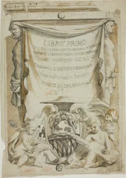Ontwerp voor titelpagina voor gitaarhandboek door Ferdinando Valdambrini