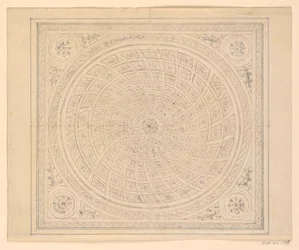 Tekening, plafondontwerp, 1815-22