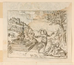 Tekening, Dood van de Thisbe, 1600-1625