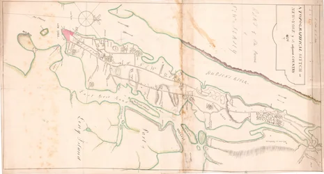 Een topografische schets van New York